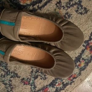 Tieks Taupe Flats
